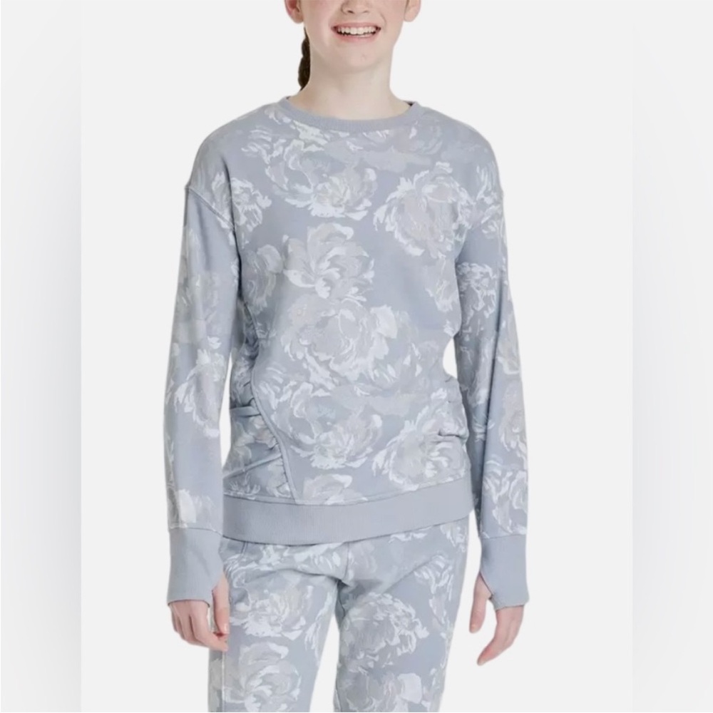 All in Motion Kids Floral Matching Set - Light Blue and White